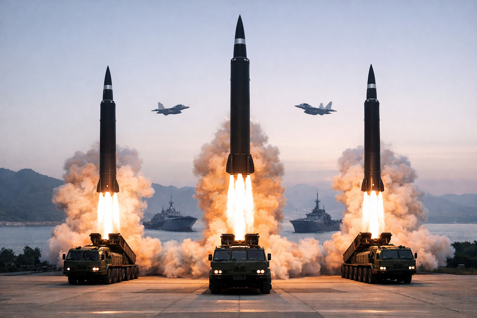 Северокорейские ракетные пуски как ответ на совместные военные учения США и Южной Кореи