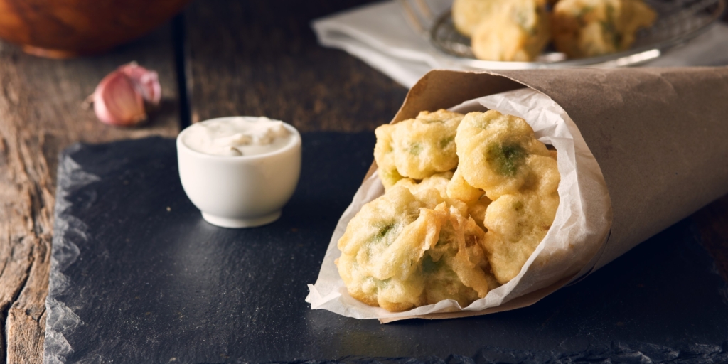 Брокколи в кляре быстро готовится на сковороде за 15 минут