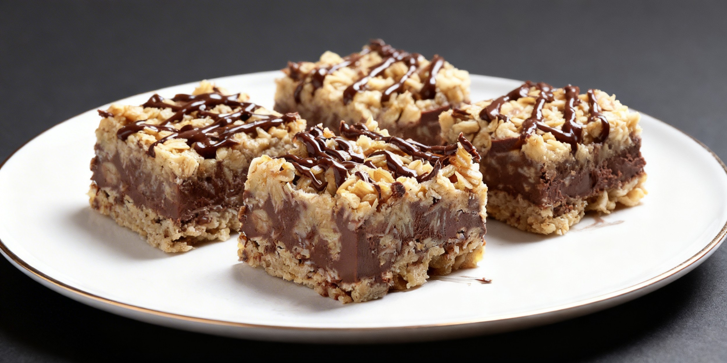 Десерт из овсянки и шоколада без выпечки