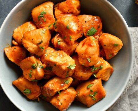 Курочка с кисло-сладким апельсиновым соусом