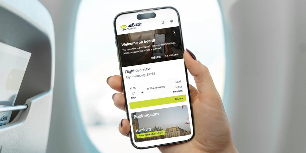На рейсах airBaltic введены новые удобства для пассажиров