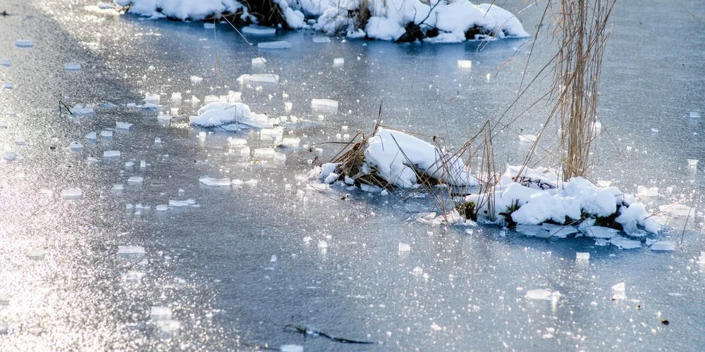 Обнаружено тело местного жителя в вмерзшем состоянии в пруду Айзкраукла