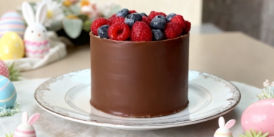 Творожная пасха с шоколадным корпусом и джемом