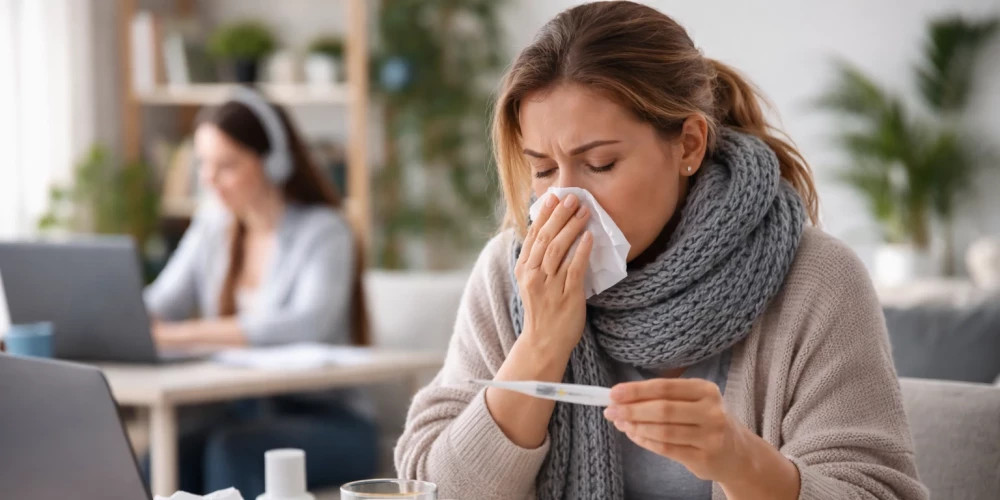 В Латвии сократилось число работающих с острыми инфекциями