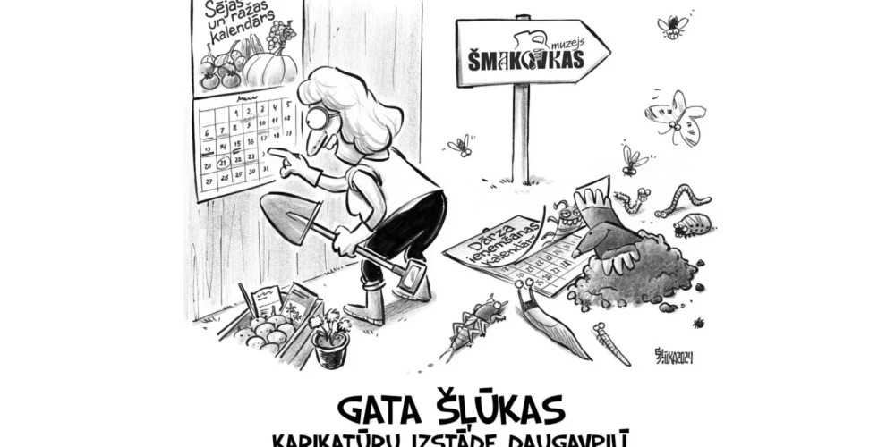 Выставка известного латвийского карикатуриста открывается в Даугавпилсе