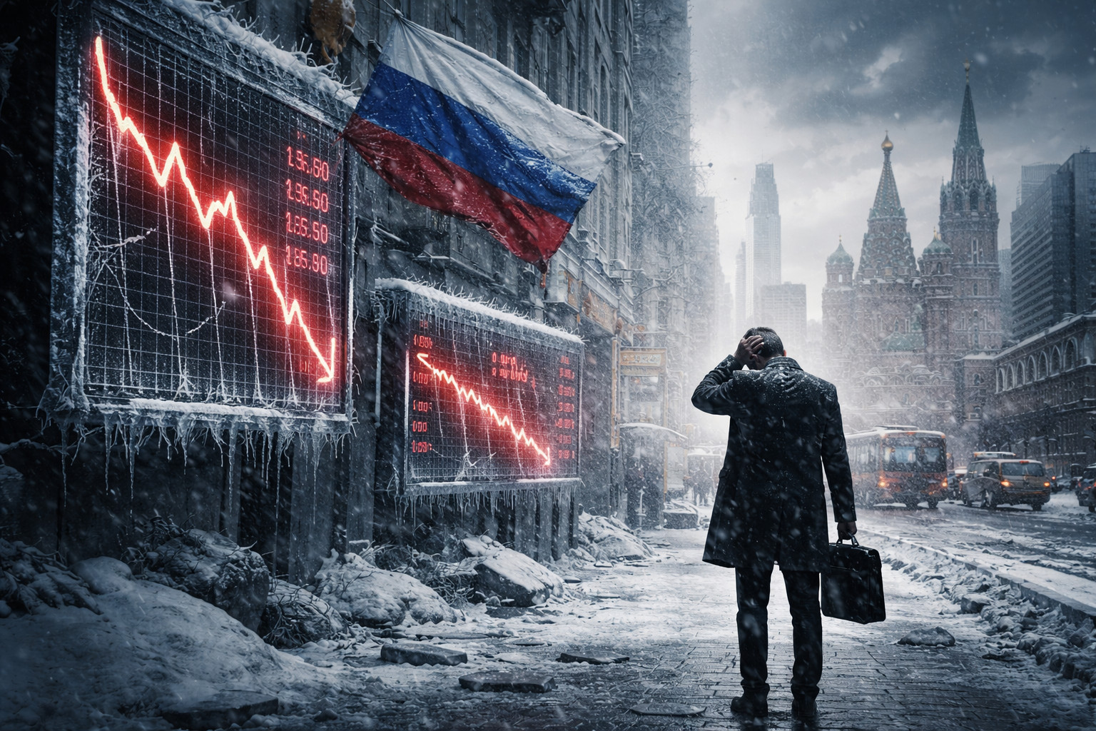 Плановое охлаждение обернулось обвалом: российская экономика вошла в фазу глубокой рецессии