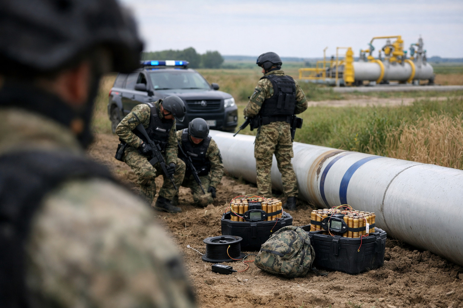 Операция сербских силовиков у границы с Венгрией: обнаружены мощные взрывные устройства возле газопровода