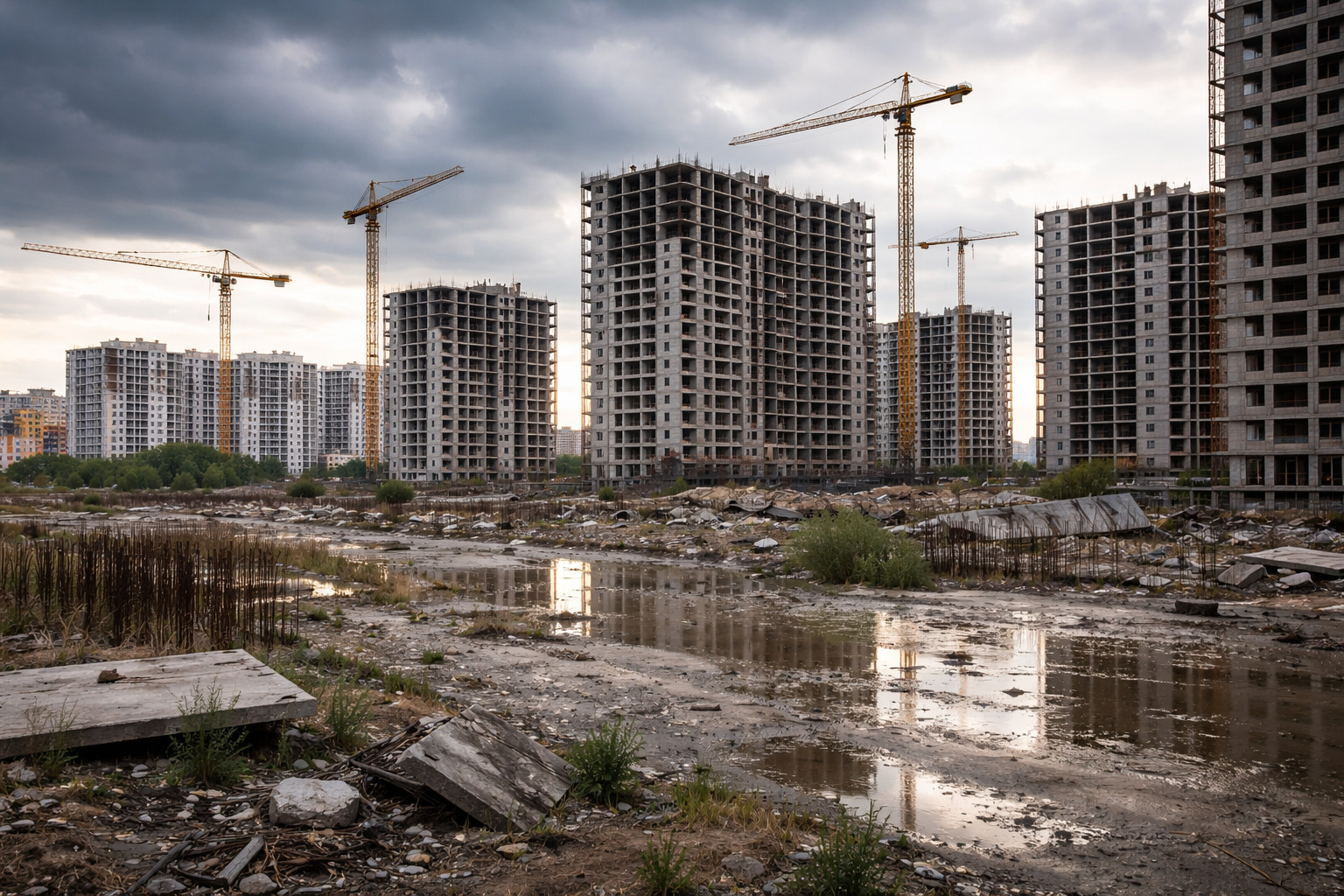 Финансовый паралич строительной отрасли: тюменский рынок жилья демонстрирует рекордное падение