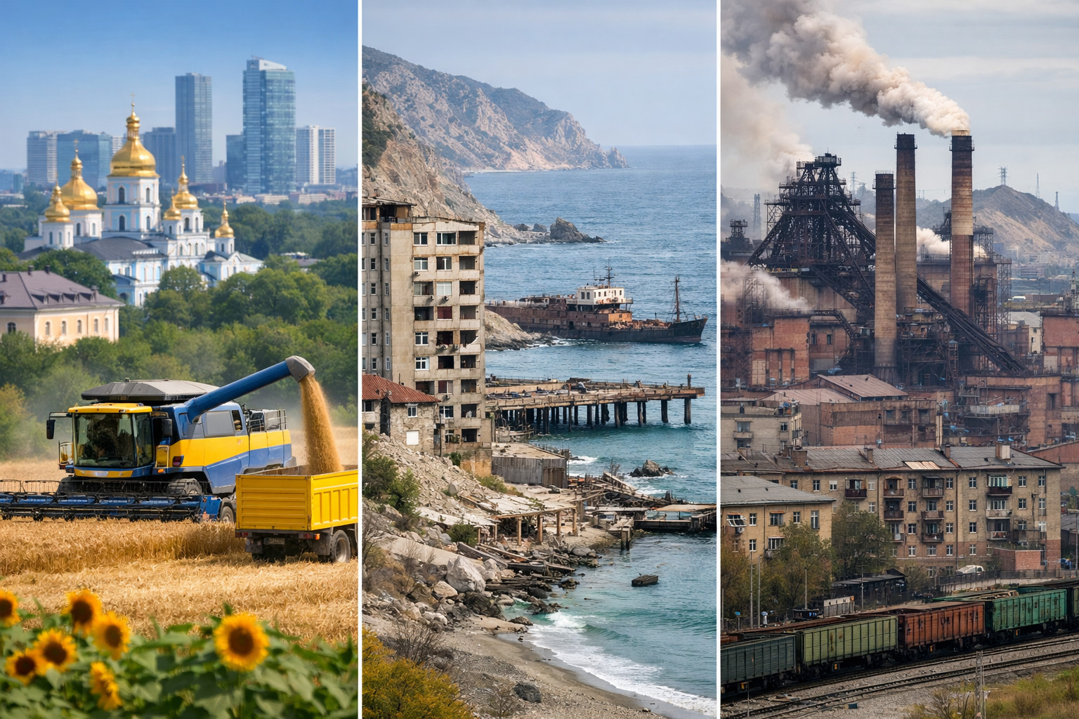 Региональные трансформации: экономические успехи Украины контрастируют с системными проблемами Крыма и Урала