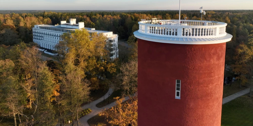 Башня в Кемери проходит реконструкцию в рамках обновления исторического курортного парка