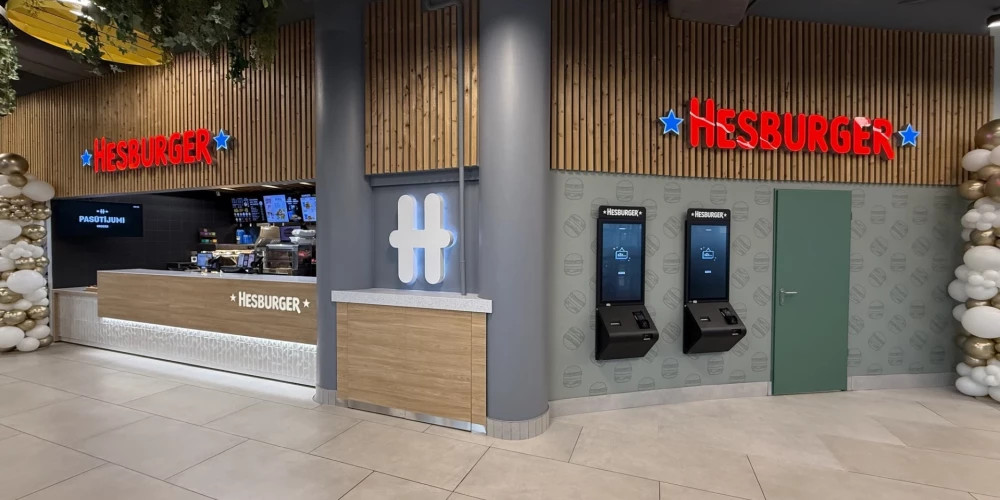 Hesburger в Риге обновил ресторан, увеличив площадь в два раза спустя 20 лет