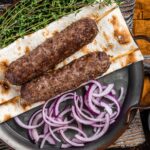 Приготовление люля-кебаба на шпажках в аэрогриле