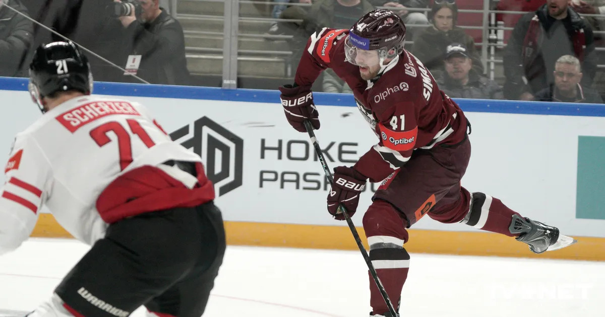 Сборная Латвии по хоккею одержала победу над Австрией в товарищеском матче