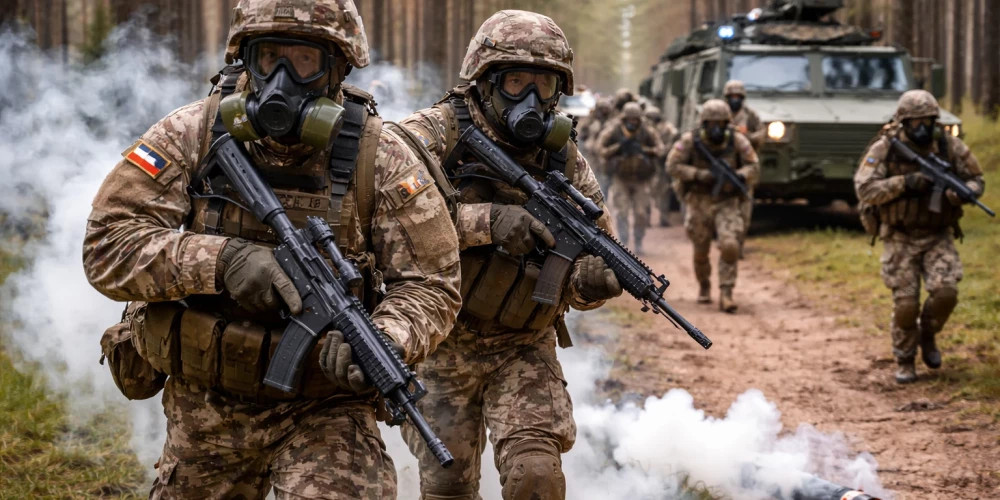 В одном из регионов Латвии пройдут тактические учения Земессардзе с учебными боеприпасами