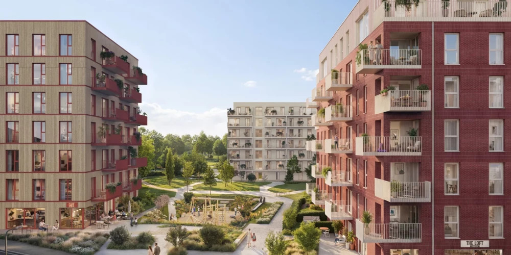 В Риге начинается новый этап крупной жилой застройки с разнообразными планировками квартир