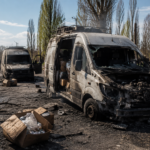 Атака на гуманитарную колонну в Херсоне: дрон поразил волонтерский конвой