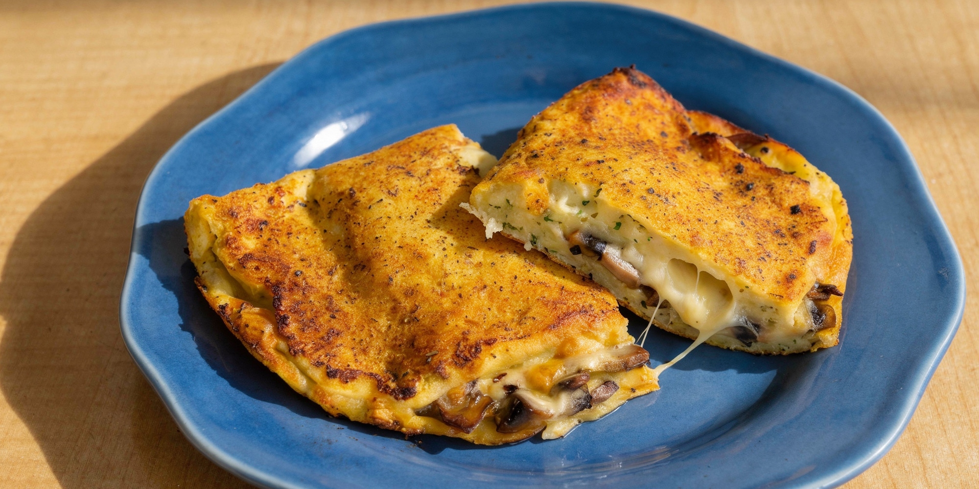Картофельные зразы с сыром и грибами для жарки