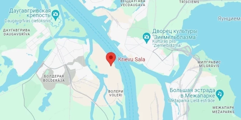 Министерство выявило существование необитаемого Русского острова в Риге