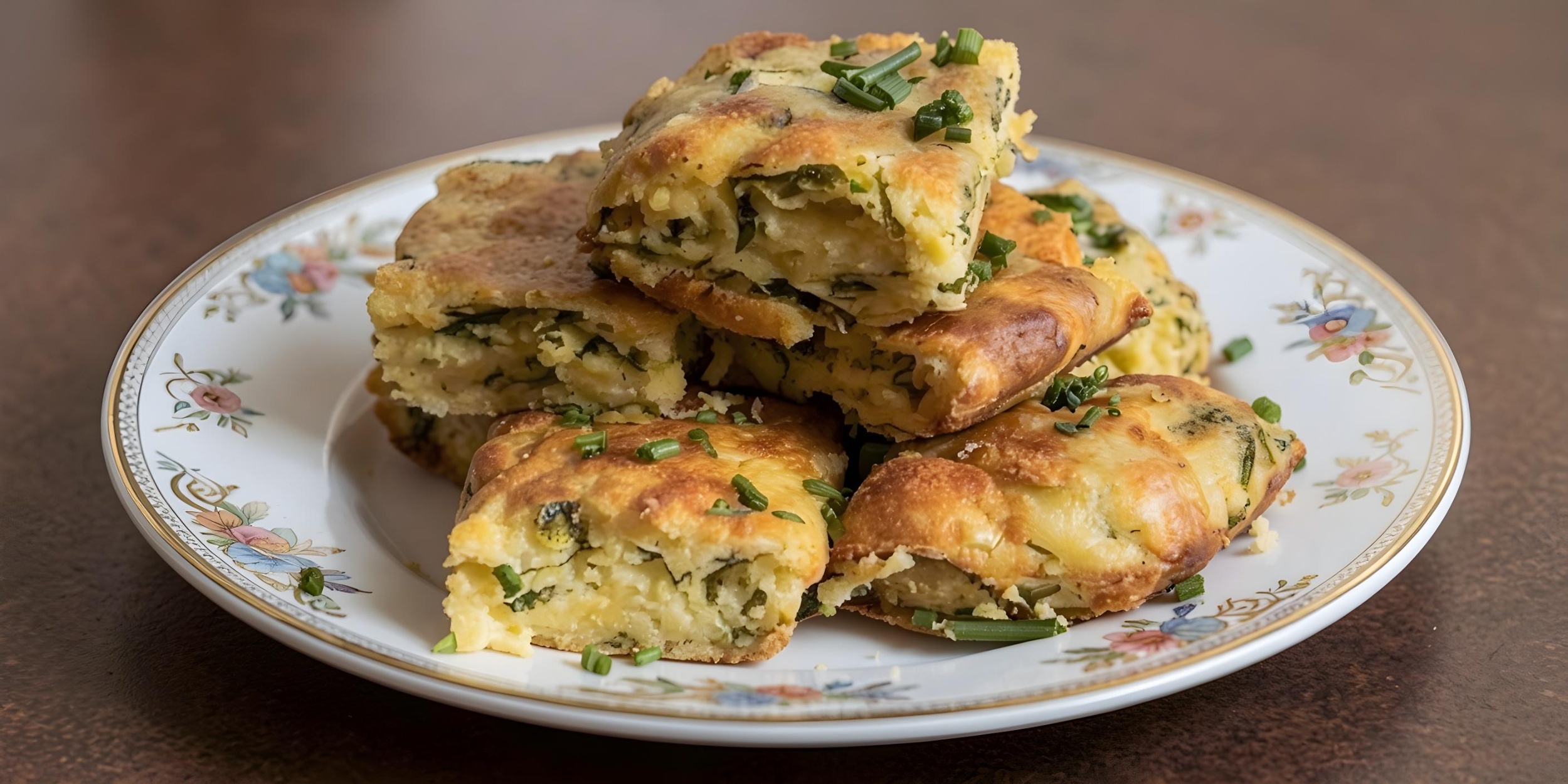 Творожный пирог со шпинатом, сыром и яйцами