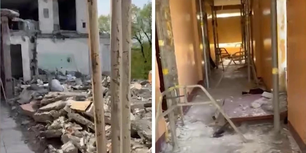 Жильцы дома на Баускас вернулись в квартиры для сбора вещей после взрыва