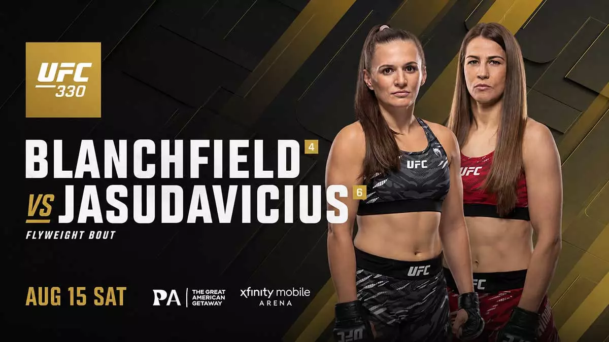 Эрин Блэнчфилд и Жасмин Ясудавичус проведут бой на турнире UFC 330 в Филадельфии