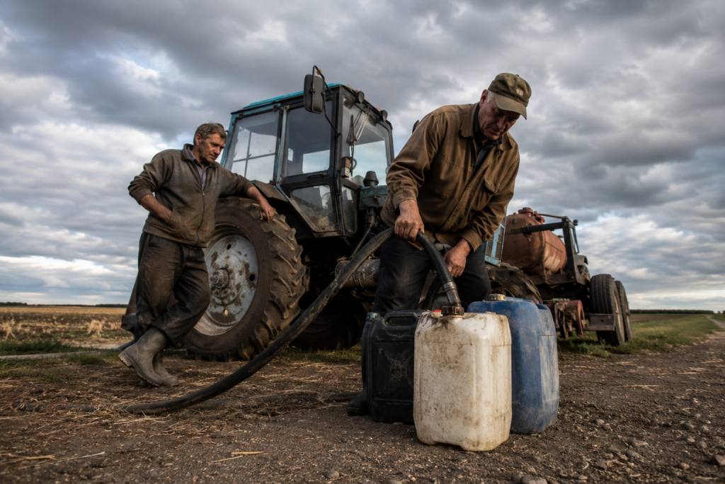 Russian farmers warn of diesel fuel shortage amid soaring prices threatening harvest
