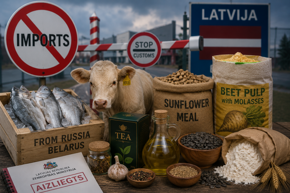 Латвия расширяет запрет на ввоз сельскохозяйственной продукции из России и Беларуси
