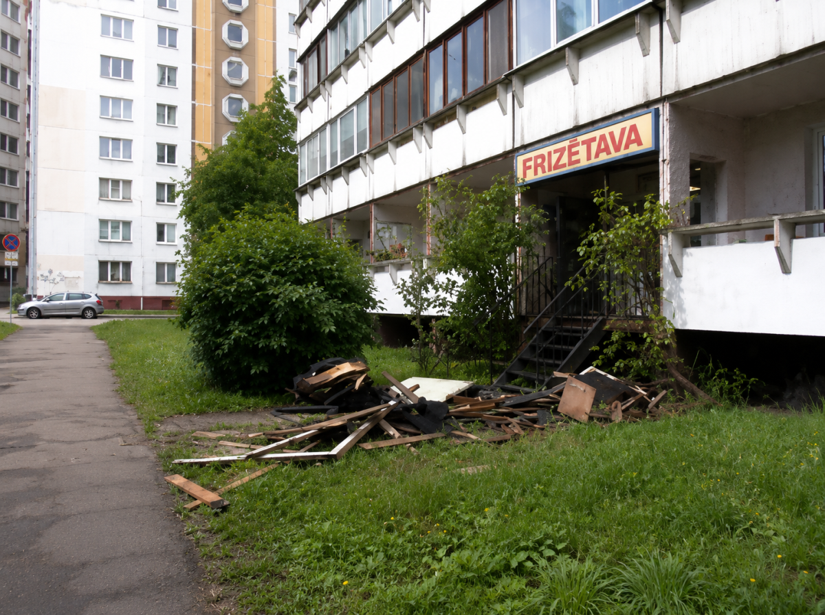 Пожар в рижской многоэтажке эвакуировал 17 жильцов и нанёс ущерб соседям