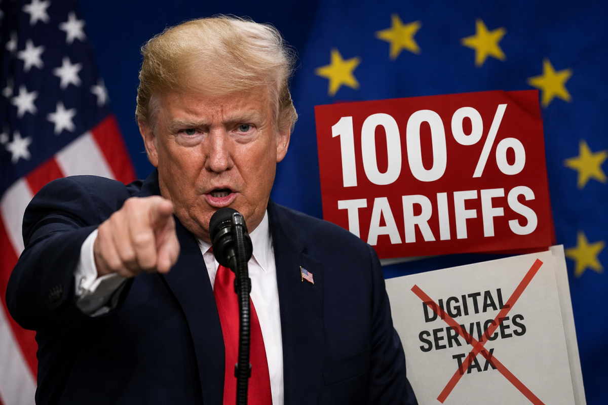 Трамп угрожает ЕС 100%-ными пошлинами на товары за налог на цифровые услуги
