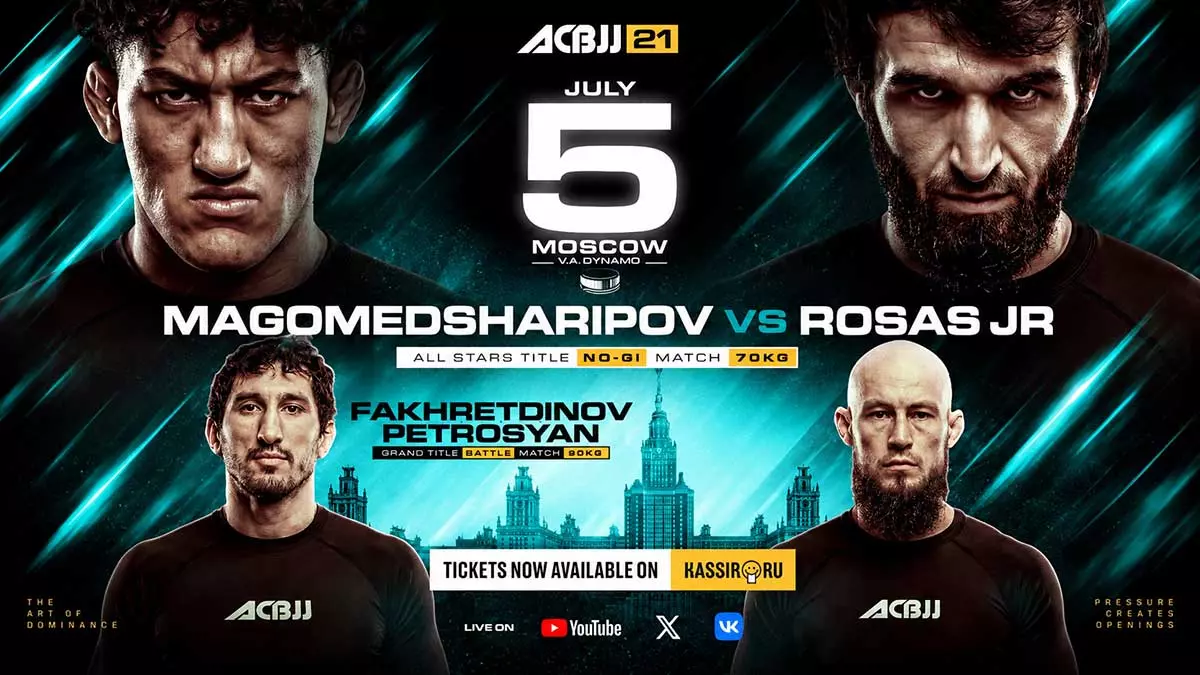 Забит Магомедшарипов и Рауль Росас Джуниор возглавят турнир ACBJJ 21 в Москве