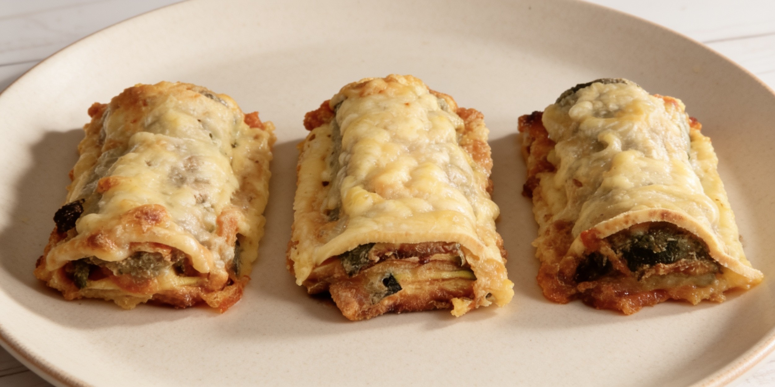 Закуска из кабачка с сыром, запечённая в духовке