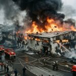 Пожар охватил склад DNS во Владивостоке