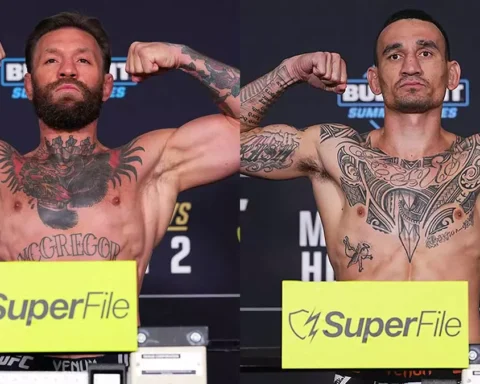 Конор МакГрегор и Макс Холловэй успешно сделали вес перед турниром UFC 329 в Лас-Вегасе
