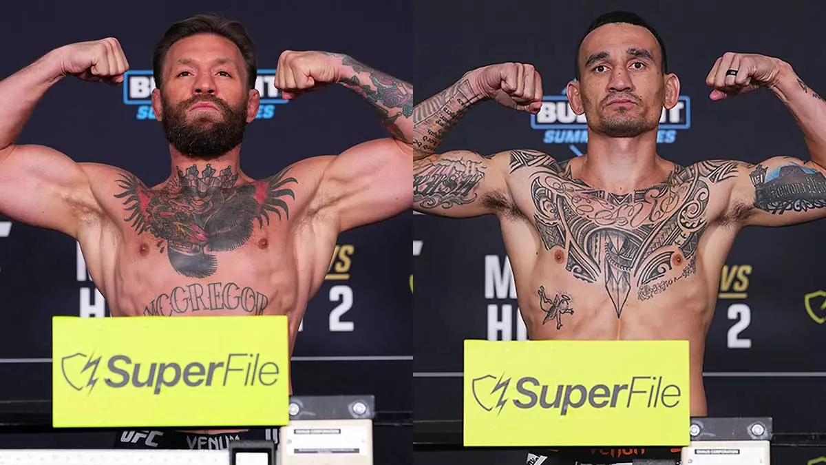 Конор МакГрегор и Макс Холловэй успешно сделали вес перед турниром UFC 329 в Лас-Вегасе
