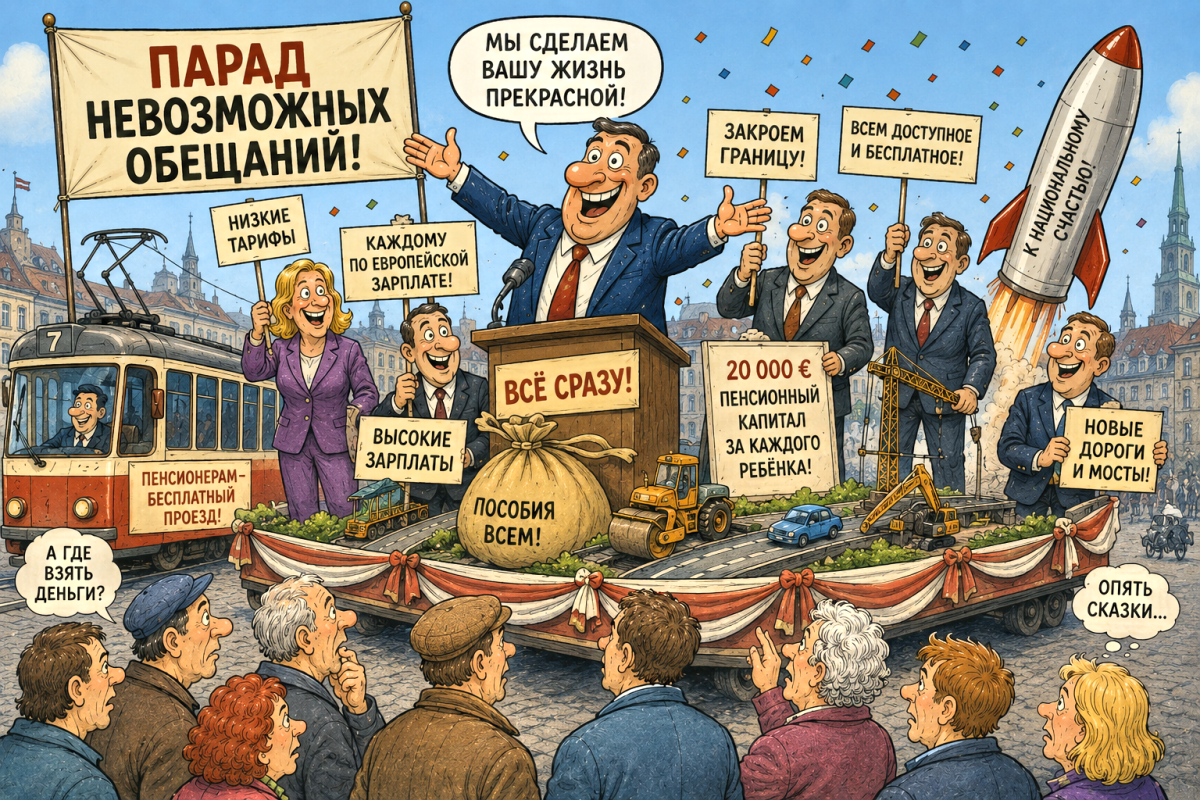 Латвийские партии выдвигают нереалистичные предвыборные обещания перед выборами в Сейм