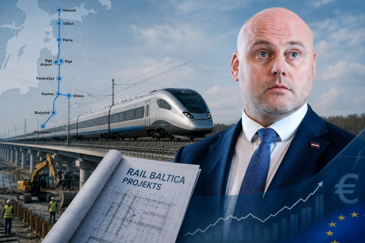 Премьер-министр Кулбергс объявил о вероятном увеличении стоимости Rail Baltica до 24 млрд евро