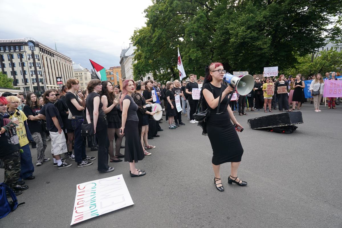 Советник министра Гунтарс Витолс критикует лжепредставителей НПО на акции протеста в Риге