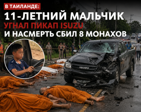 В Таиланде 11-летний мальчик угнал пикап и сбил насмерть 8 монахов