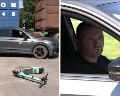 Водитель автомобиля в Риге не заметил электросамокат: девушка сломала ногу при остановке