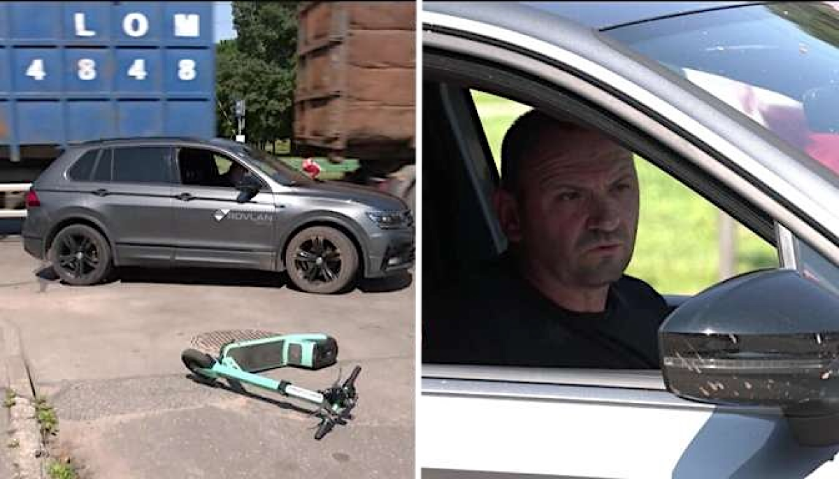 Водитель автомобиля в Риге не заметил электросамокат: девушка сломала ногу при остановке