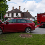 Водитель Škoda потерял сознание и врезался в дерево в Балдоне, Латвия
