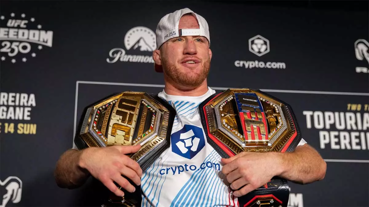 Джастин Гэйтжи может освободить титул UFC ради боя с Исламом Махачевым в полусреднем весе