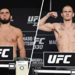Ислам Махачев и Йен Гэрри успешно весы перед боем на UFC 330 в Филадельфии