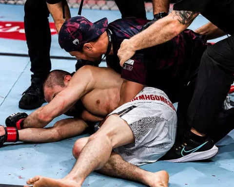 Кормье объяснил сенсационное поражение Нурмагомедова на турнире UFC в Китае