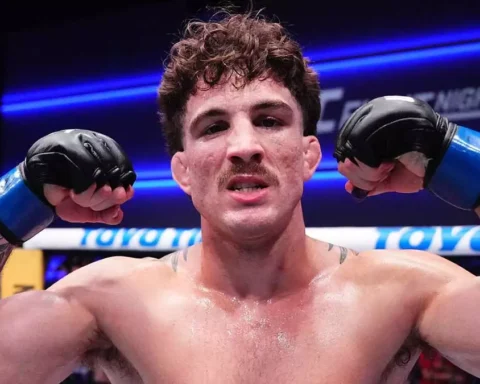 Куиллан Салкиллд финишировал Матеуша Гамрота в первом раунде на турнире UFC в Лас-Вегасе