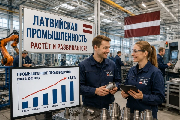 Латвийская промышленность испытывает давление из-за пошлин США и кризиса автопрома