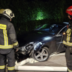 Пьяный иностранец устроил аварию на АЗС в Риге, скрывшись после ДТП