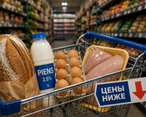 Снижение НДС привело к падению цен на продукты в Латвии на 7,5%