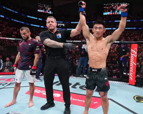 Сонг Ядонг нокаутирует Умара Нурмагомедова на турнире UFC в Шанхае