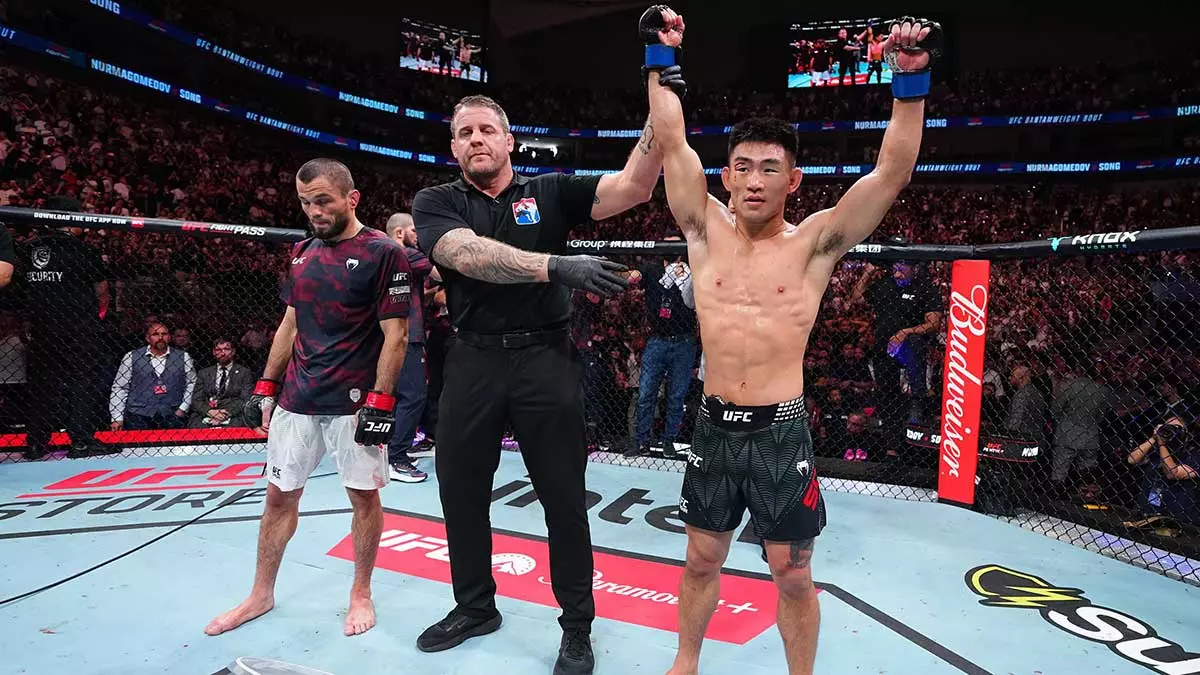 Сонг Ядонг нокаутирует Умара Нурмагомедова на турнире UFC в Шанхае